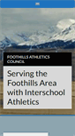 Mobile Screenshot of foothillsathletics.ca